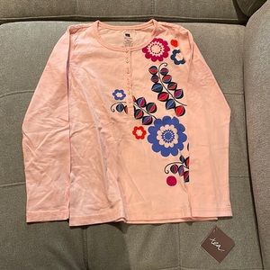 Tea Collection 8 cotton pattern shirt pink